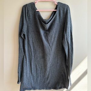 Rue 21 oversized charcoal gray long sleeve shirt